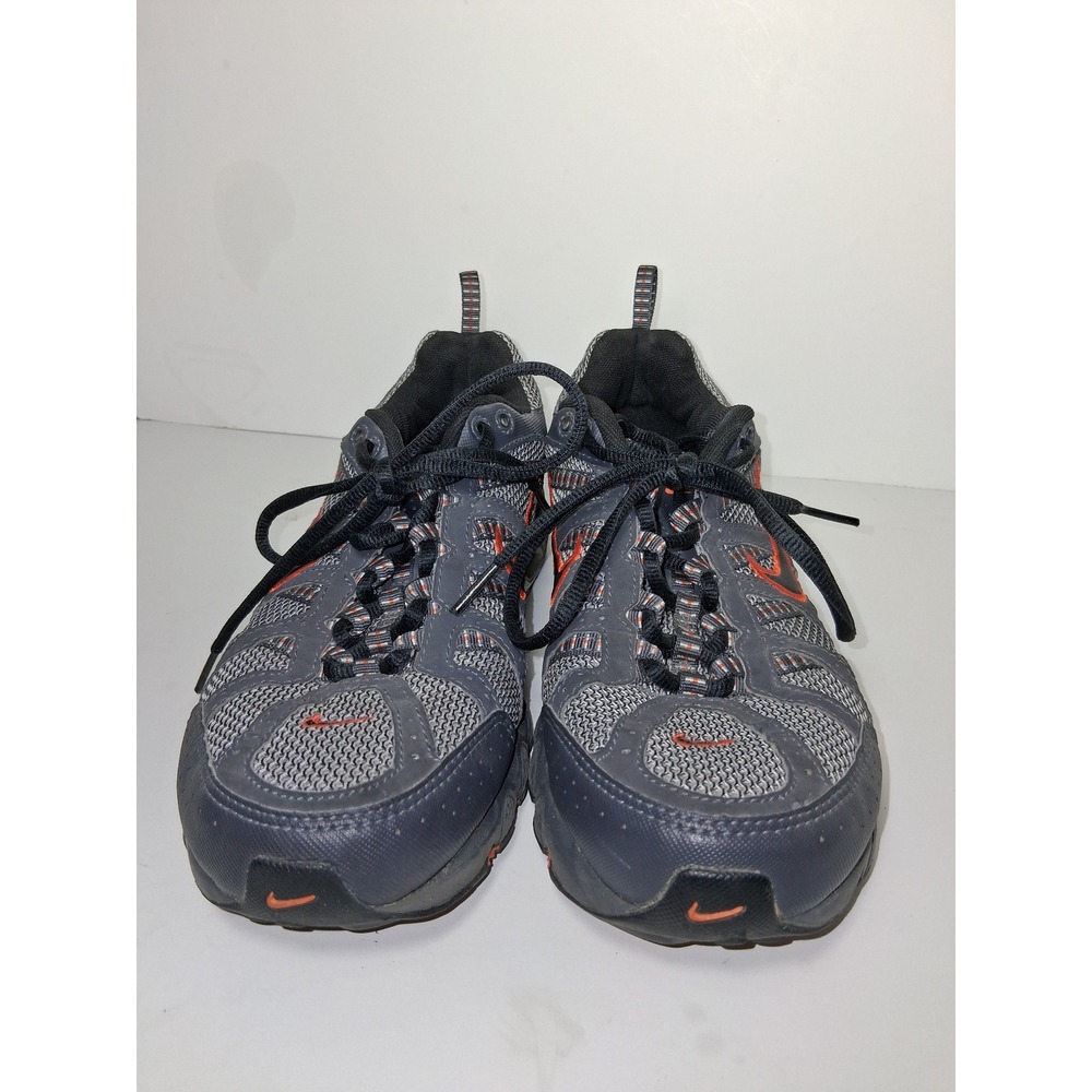 Nike‎ Trail Running Shoes Gray Orange Athletic Sneakers Womens Size 8.5